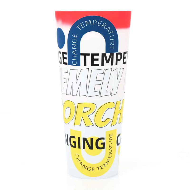 사출 PP IML 냉수 색상 변경 컵