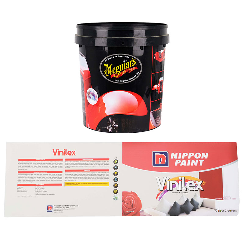 금형 라벨의 유성 페인트 통 사출 성형